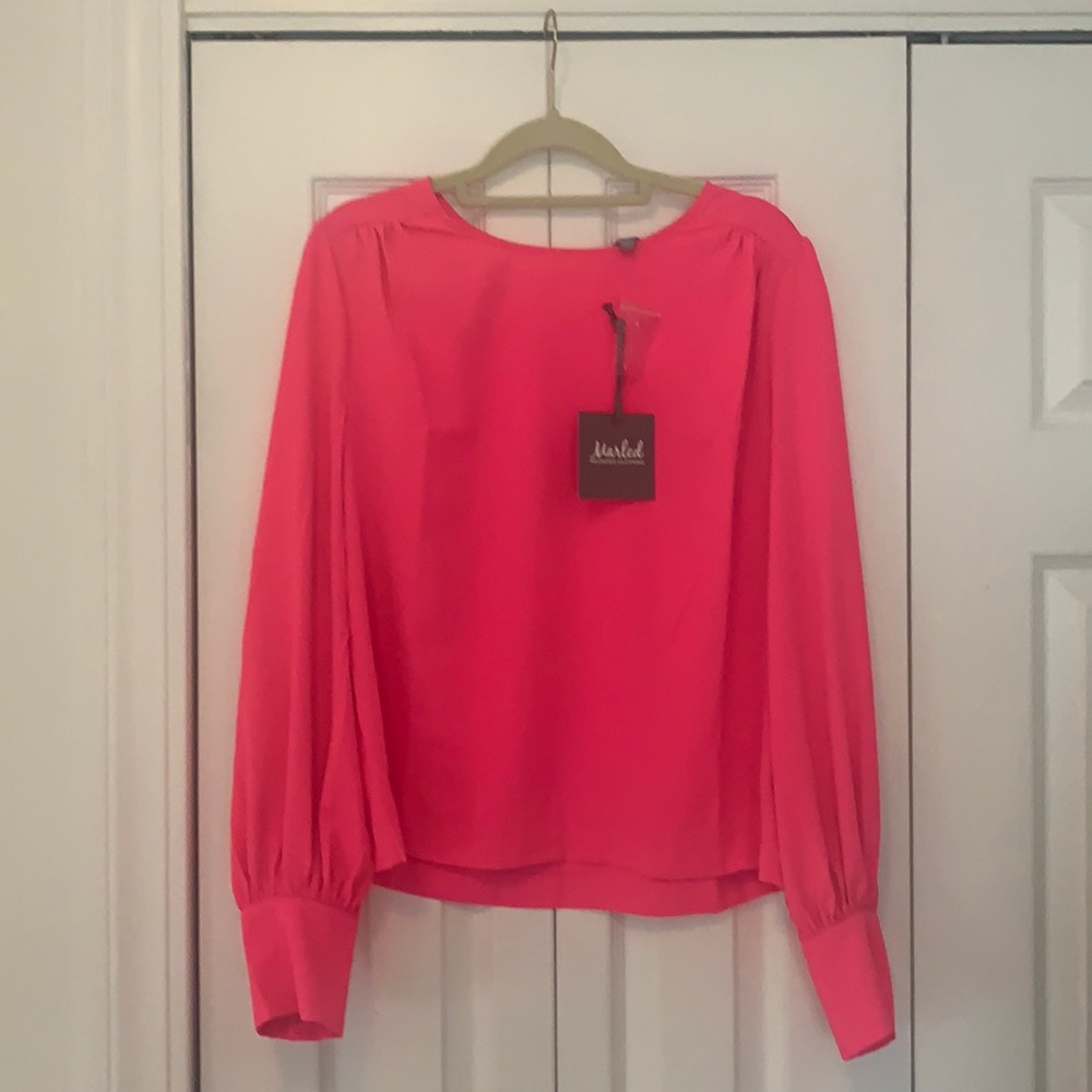 Hot pink blouse